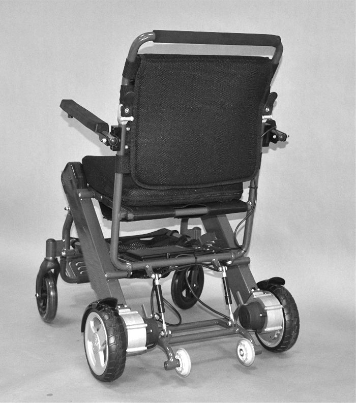 The Air Hawk Portable Lightweight Power Wheelchair.