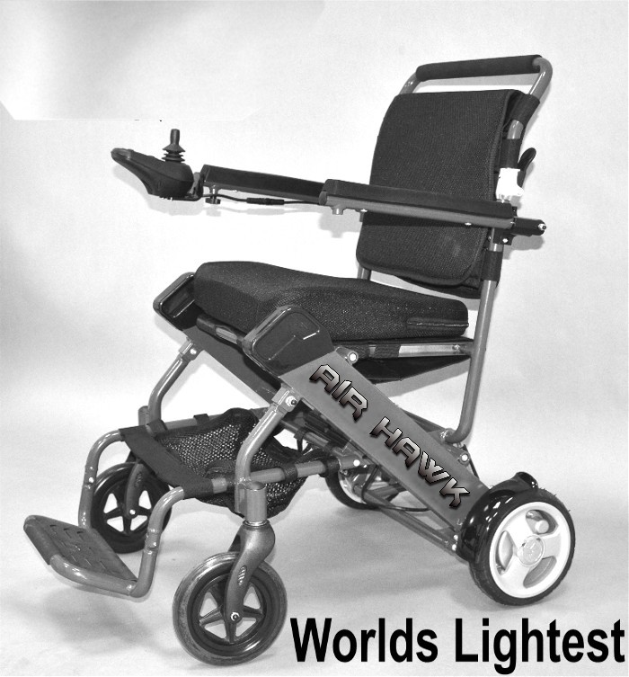 lightweight motorized folding wheelchair